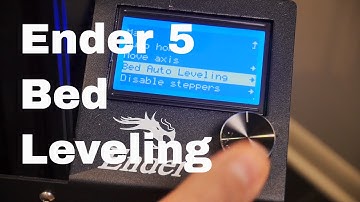 3d Print Bed Leveling for the Ender 5