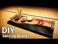 Ein Servierbrett / Schneidebrett aus Holz und Epoxidharz selber bauen // DIY Serving Board