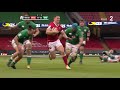 Six Nations : Try of George North for Wales against Ireland