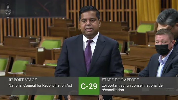 MP Gary Anandasangaree | Speech on C-29 National Council for Reconciliation Act