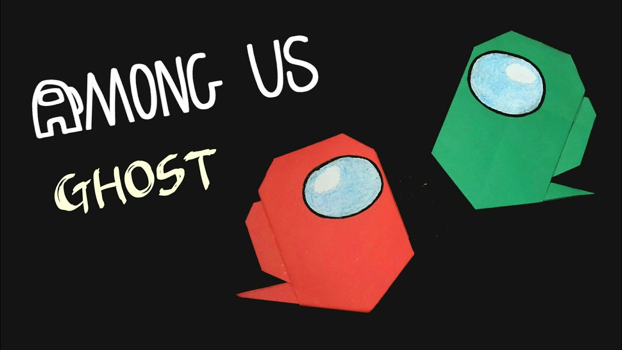Easy Origami Among Us Ghost step by step || Origami Among Us || Among Us Origami