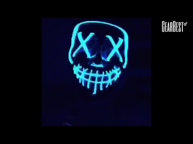 Mask LED Light up Purge Mask for Festival Cosplay Costume