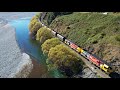 Easter trains on the Midland line - by drone