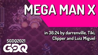 Mega Man X by darrenville, Tiki, Clipper, Luiz Miguel in 36:24  Summer Games Done Quick 2021 Online