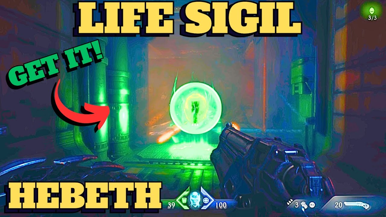DOOM: The Dark Age - Life Sigil Hebeth (Chapter 2, Green Helmet, Collectable)