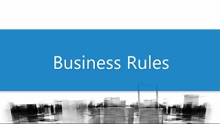 Business rules