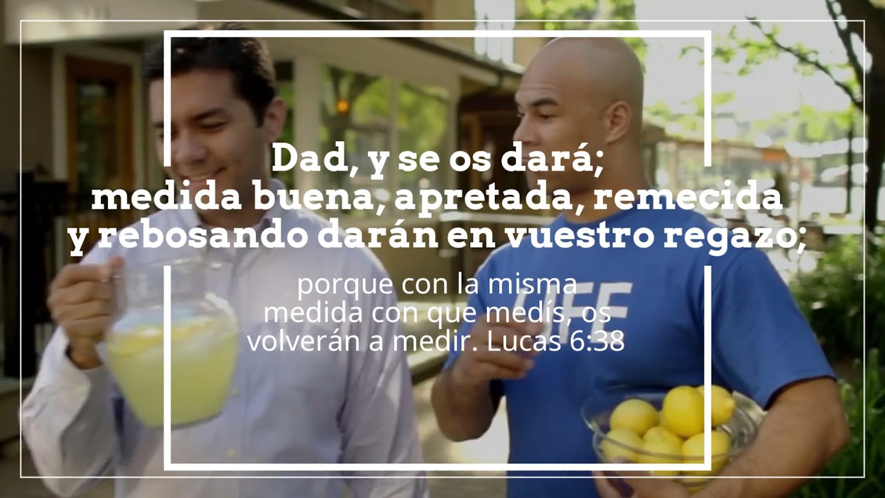 Dad, y se os dará; medida buena, apretada, remecida y rebosando darán