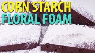 ASMR Corn Starch Covered Floral Foam - Satisfying Foral Foam Crushing ASMR