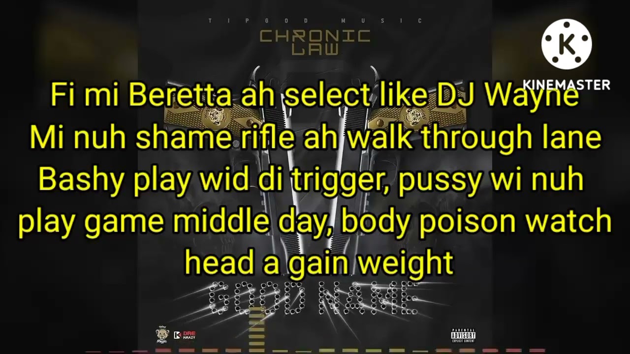 Chronic Law Good name (Official Lyrics w audio) YouTube