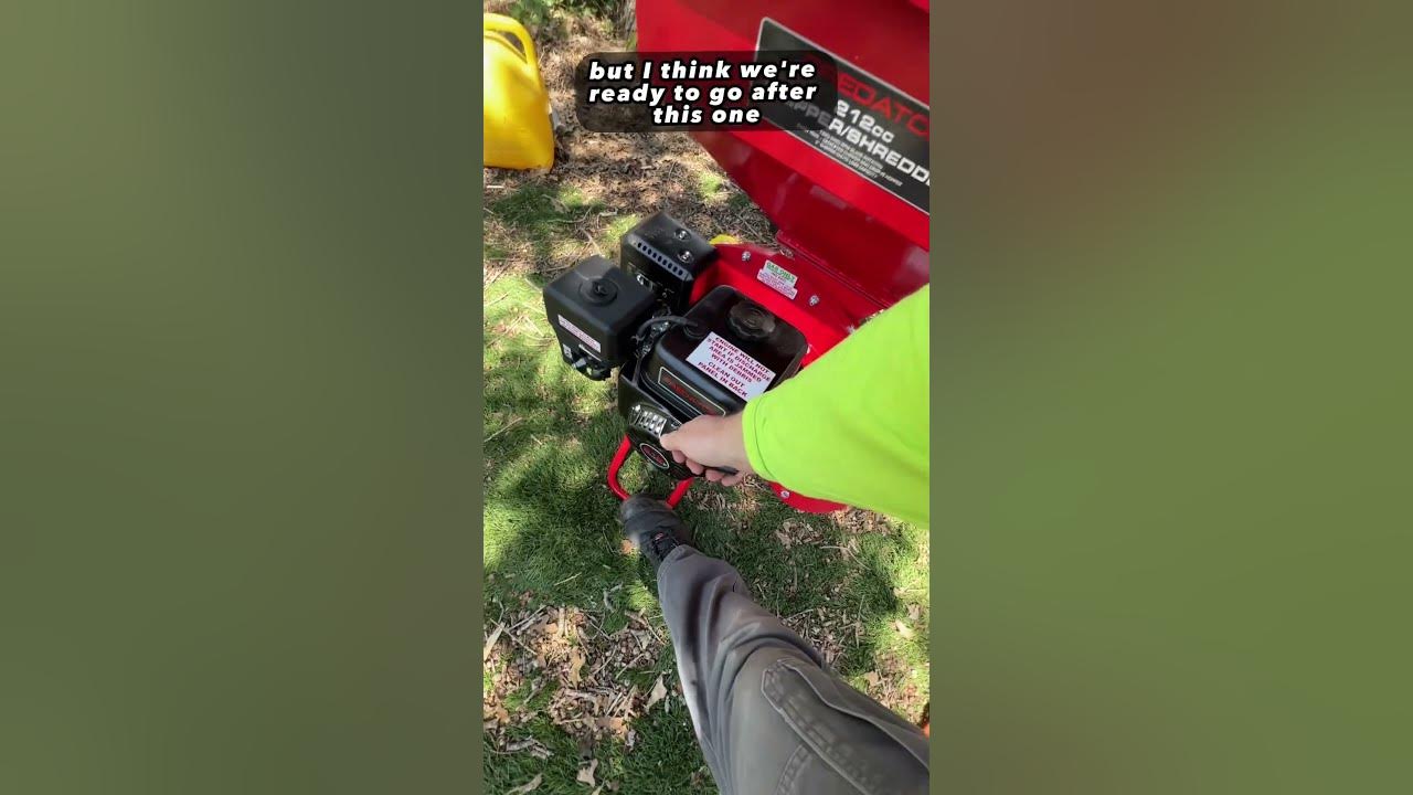 Harbor Freight Predator 212cc Chipper/Shredder and this is the first