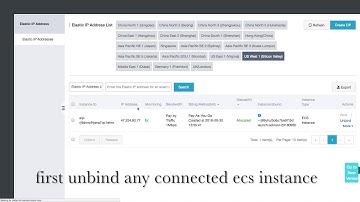 alicloud cloud release eip address