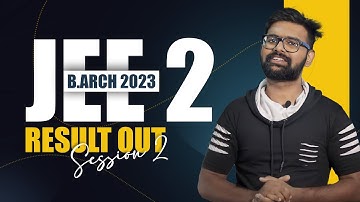 JEE PAPER 2 RESULTS OUT | JEE B.ARCH 2023 SESSION 2 | CHECK YOUR RESULTS