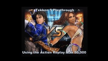 Tekken 5 Lei Playthrough using the Action Replay Max 50,000 cheat codes for Ps2 :D #Playstation #Ps2
