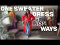 How to Style One Sweater Dress 10 Ways! | Fashion over 40