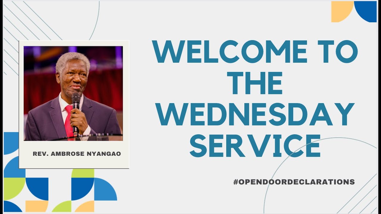 Open Door Design, 13th March 2024; Welcome to our Wednesday Service ...