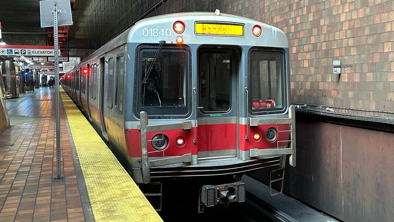 MBTA 1800 Series Red Line A full ride on the Southbound Red Line Ashmont Branch from Alewife