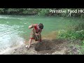 Primitive life - Survival skills Catch catfish by the river - Dig smart trap unique Catch catfish