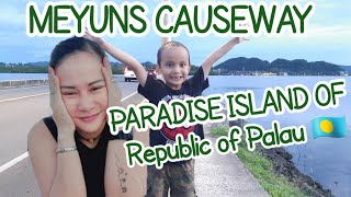 BEAUTIFUL CAUSEWAY IN MEYUNS ISLAND OF REPUBLIC OF PALAU 🇵🇼