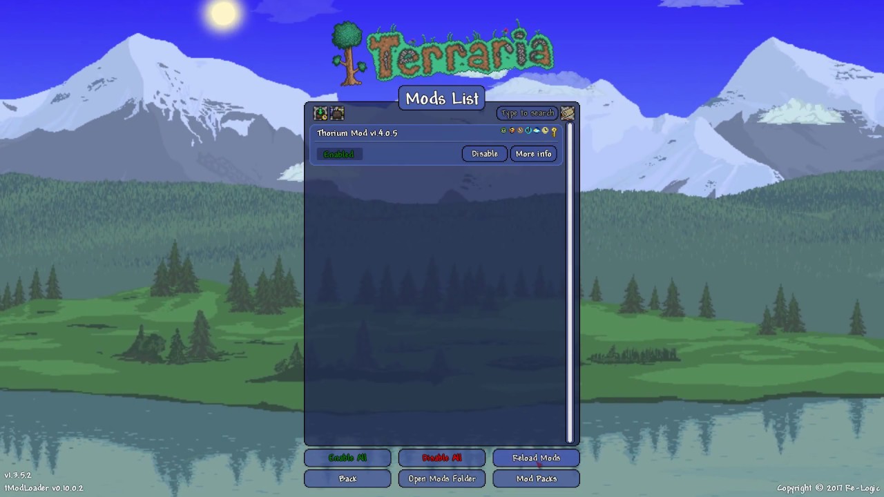 thorium mod terraria 1.3.4.4