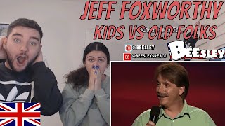 FIRST TIME REACTING TO | JEFF FOXWORTHY | Kids Vs. Old Folks