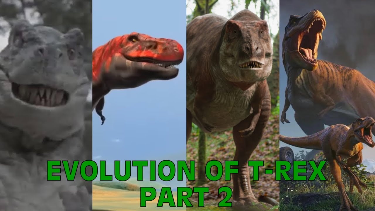 Evolution Of T-Rex In Movies, TV Shows, Games, & Documentaries Part 2 (Final Redo)