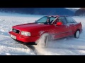 Audi 80 B4 2.8 Quattro on the ice