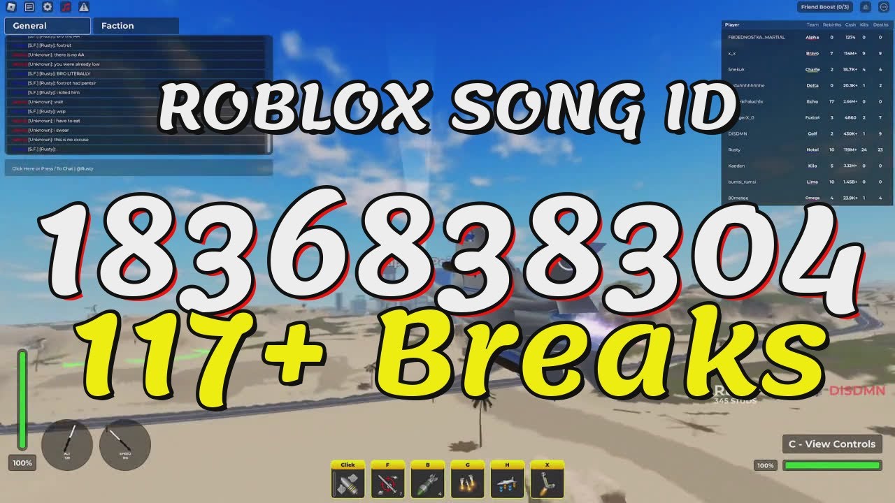 Song Ids Rostreets 117+ Breaks Roblox Song IDs/Codes - YouTube