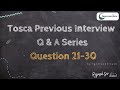 Tosca Interview Q&amp;A 21-30 | Previous Questions Series  | Ignitesofttech