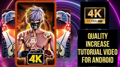Free Fire Lobby 4k Quality Tutorial 🔥| How To Increase  Free Fire Short Video Quality #4kqualityedit