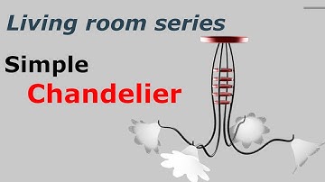 Blender 2.8 - Living room - Chandelier