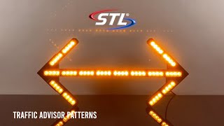 Dart® Striker-TIR Exterior LED Traffic Advisor Arrow Stick - Flash Patterns