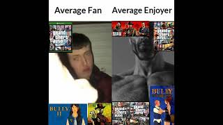 Average Fan vs Average Enjoyer meme (Rockstar Games)