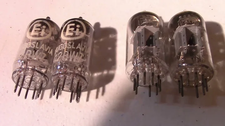 EI 12DW7 vs  RCA 12AX7A tube tone comparison - Tame the noisy amp