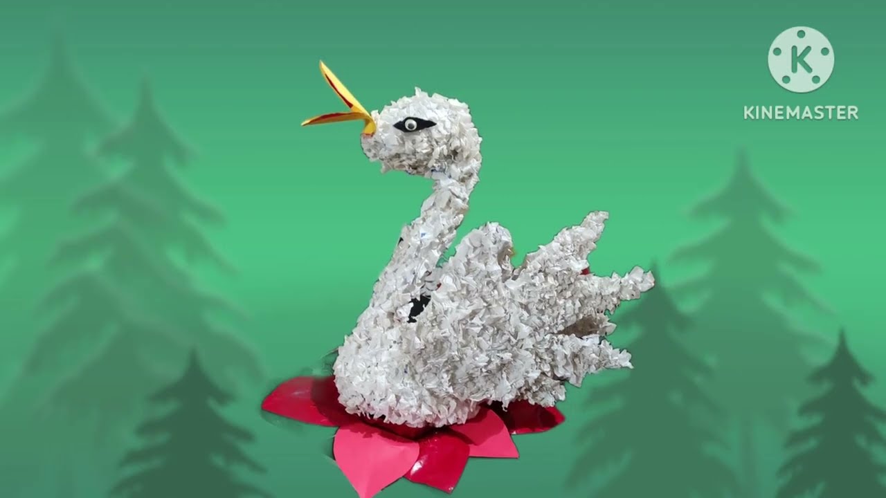 How to make swan of Maa saraswati | Hans asan se kaise banaye | Model of Hans | Saraswati puja craft