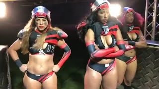 Arryana Barton, Brittany Demery, Jessica Salazar, Dina Karwoski & Adrian Purnell - LFL Atlanta Steam