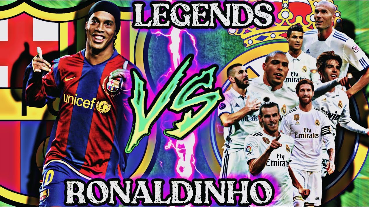 2005 Ronaldinho VS Real Madrid Legends (Ronaldo-Zidane-Kaka-Ramos) # ...