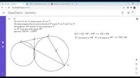 Olympiad Geometry Problem #44: Two Circles, Common Tangent, Equal Angles