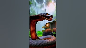 Nature Exploration | Travel Discovered - Python vs Abandoned Jeep #shorts #trending #ai