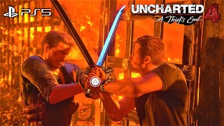 Uncharted 4 Final Boss Fight - Nathan VS Rafe | 0 HITS (Difficulty Crushing)