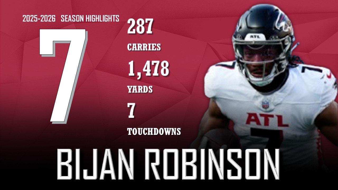 B.jan R Bijan Robinson || 2025-2026 Atlanta Falcons Highlights - YouTube