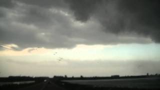 Driving under rotating supercell and trying to outrun gustnado on right 5 30 2011 in SD by lightskinedtan 218 views 12 years ago 1 minute, 46 seconds