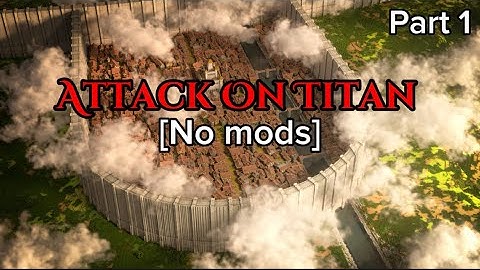 Attack On Titan With Commands | MCPE Showcase Part 1