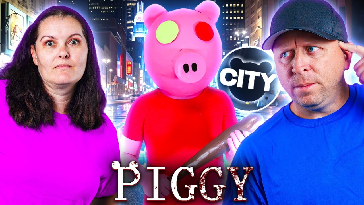 Roblox Piggy In Real Life Chapter 9 The City Thumbs Up Family Youtube - piggy costume roblox real life