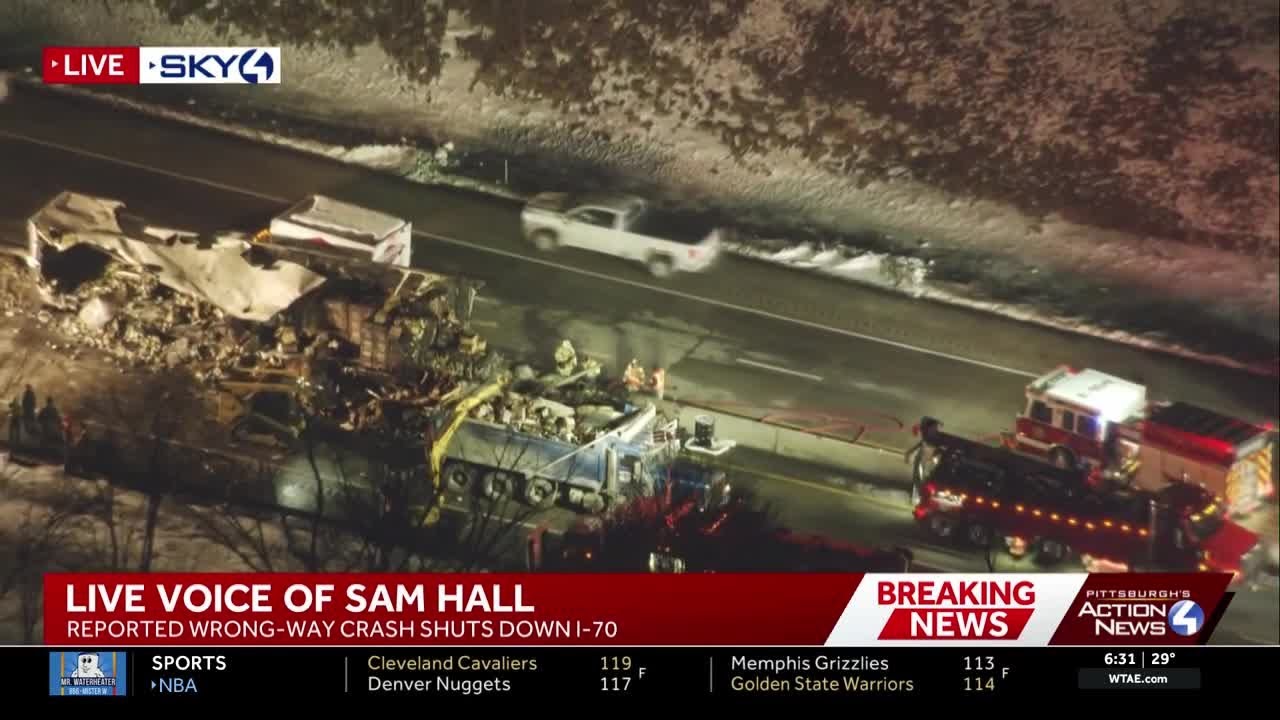 Wrong-Way Crash on Interstate 70 near New Stanton