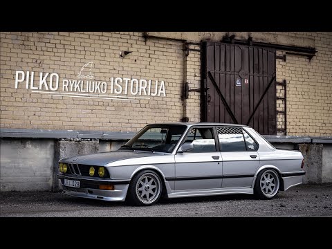 1986 BMW e28: Pilko rykliuko istorija