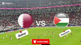 Qatar vs Palestine Highlight match. #ARABCUP-2025