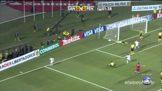 Melhores Momentos   Santos 2 x 1 Peñarol   Libertadores 2011   22062011