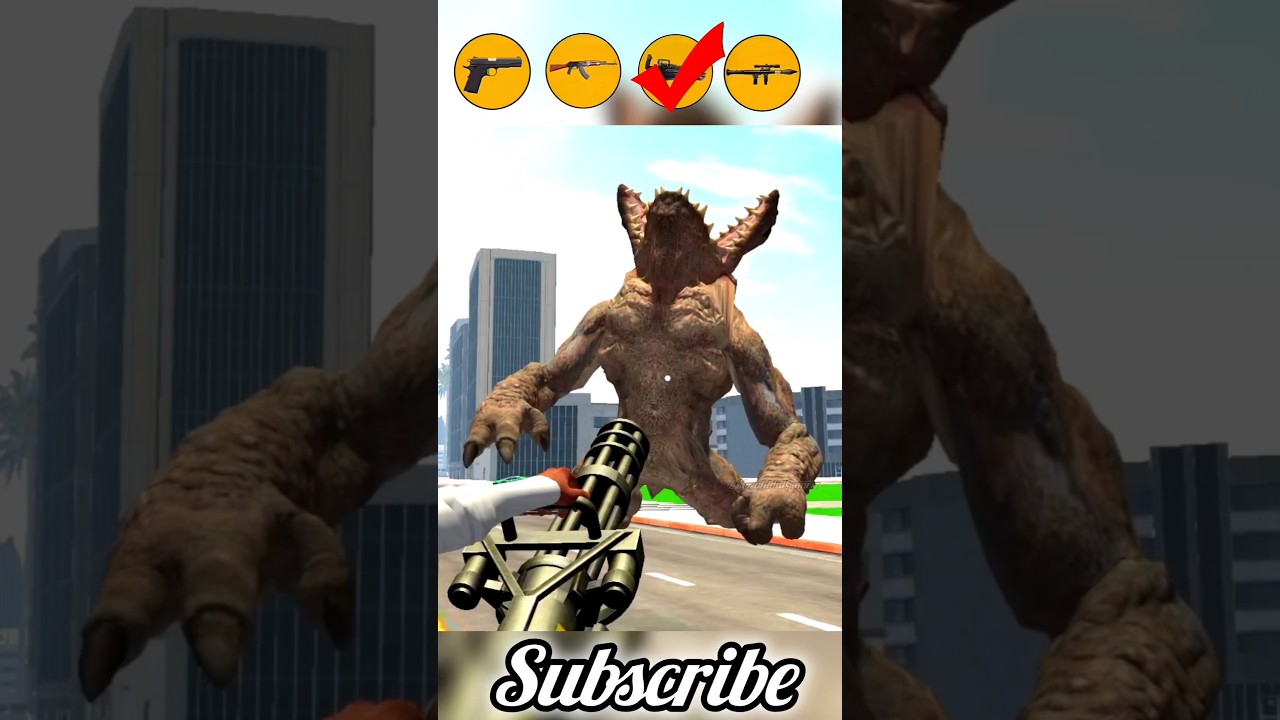 INDIAN BIKE DRIVING 3D GAME 🎮 ALL GUN VS BIG MONSTER 💥 