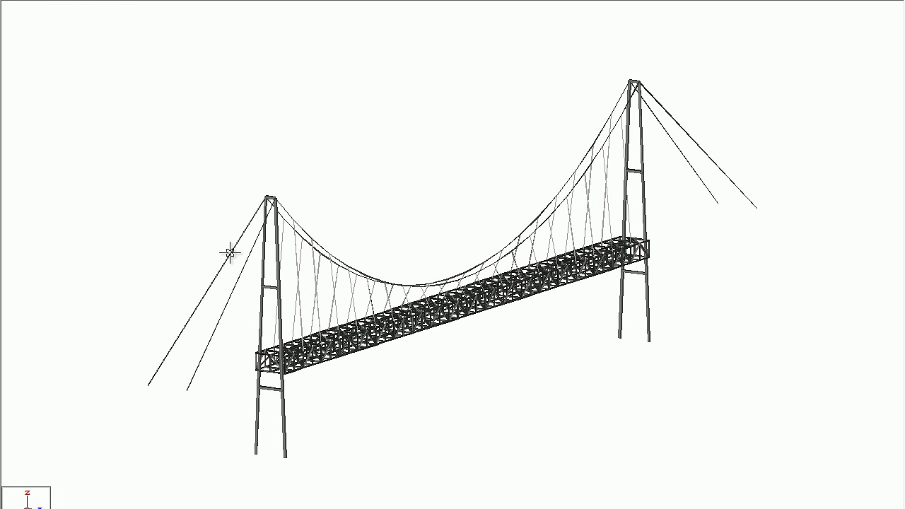 На рисунке изображена схема моста вертикальные