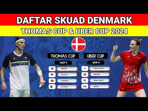 DAFTAR PEMAIN SKUAD DENMARK UNTUK THOMAS CUP DAN UBER CUP 2024 ¬Victor Axelsen Pimpin Tim Denmark 🇩🇰